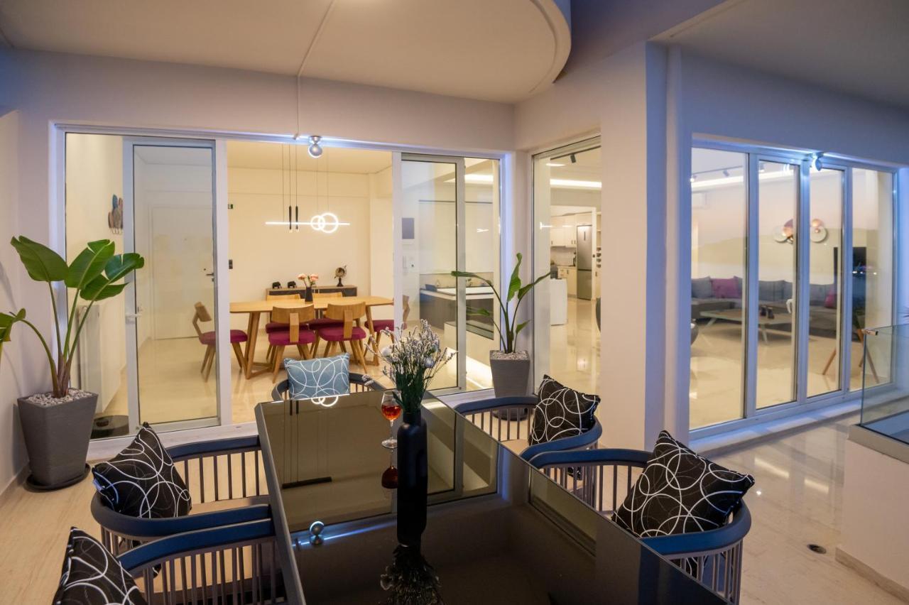 Lost In The View, Luxury Apartment With Seaview Rethymno  Bagian luar foto
