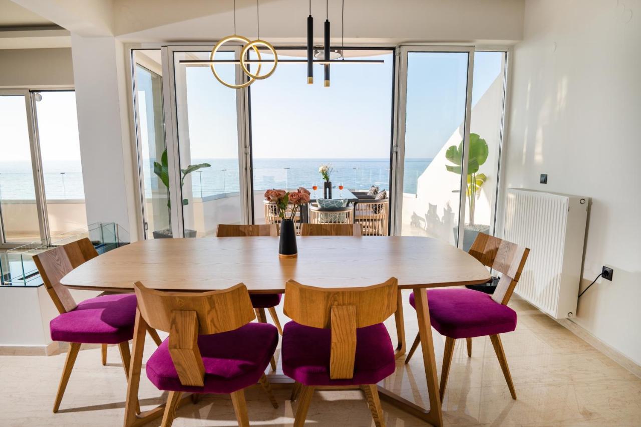 Lost In The View, Luxury Apartment With Seaview Rethymno  Bagian luar foto