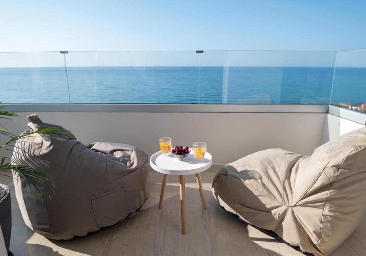 Lost In The View, Luxury Apartment With Seaview Rethymno  Bagian luar foto
