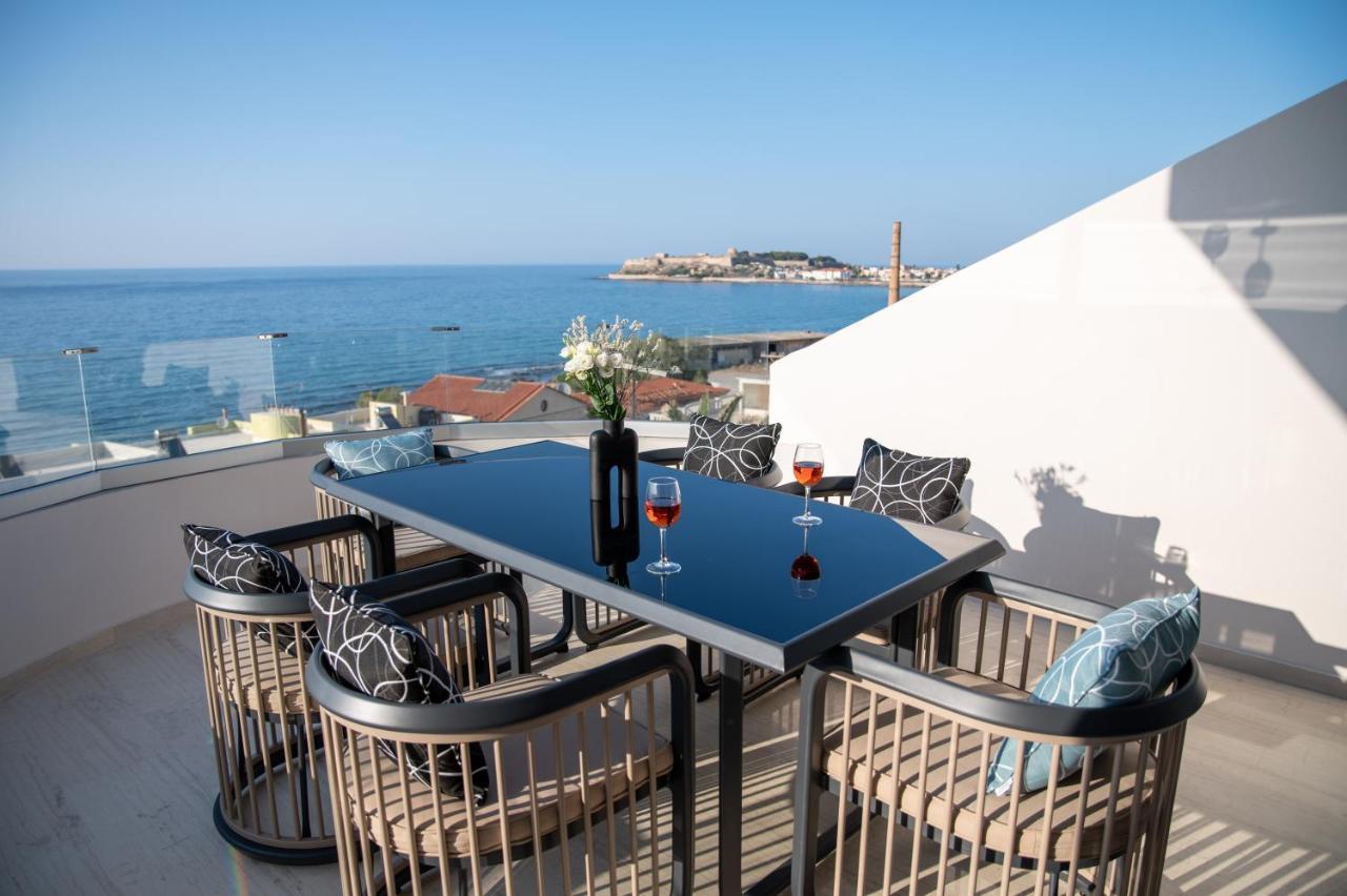 Lost In The View, Luxury Apartment With Seaview Rethymno  Bagian luar foto