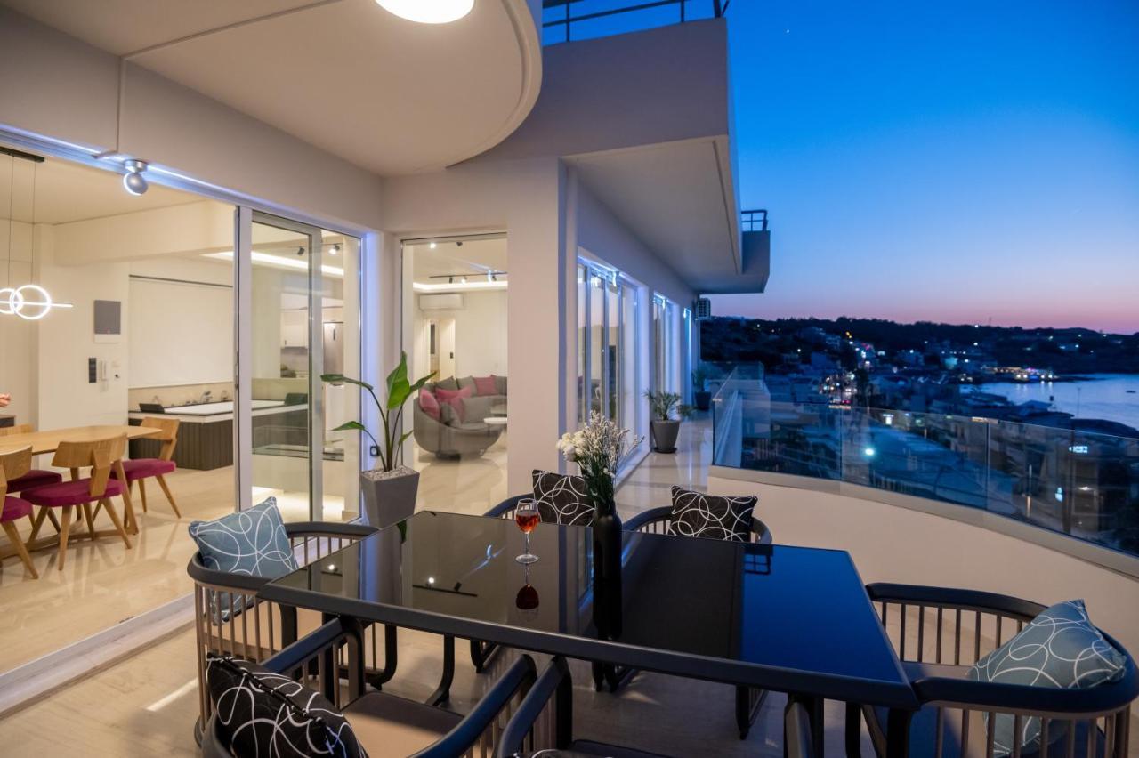 Lost In The View, Luxury Apartment With Seaview Rethymno  Bagian luar foto
