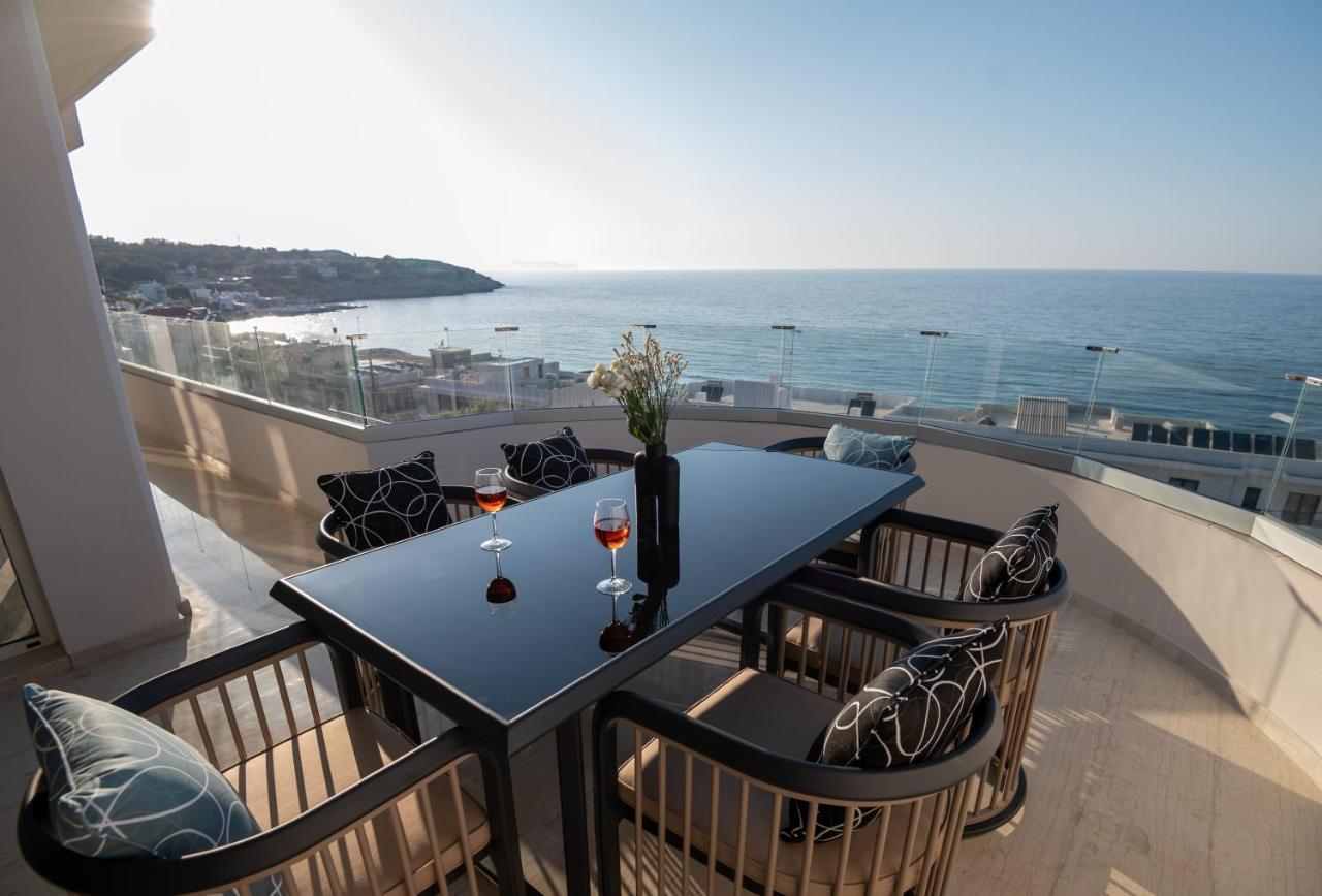 Lost In The View, Luxury Apartment With Seaview Rethymno  Bagian luar foto